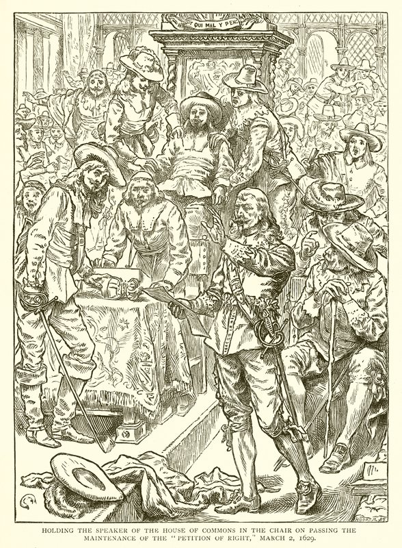 1629年3月2日，在下议院议长通过维护权利请愿书 作者 英语学校