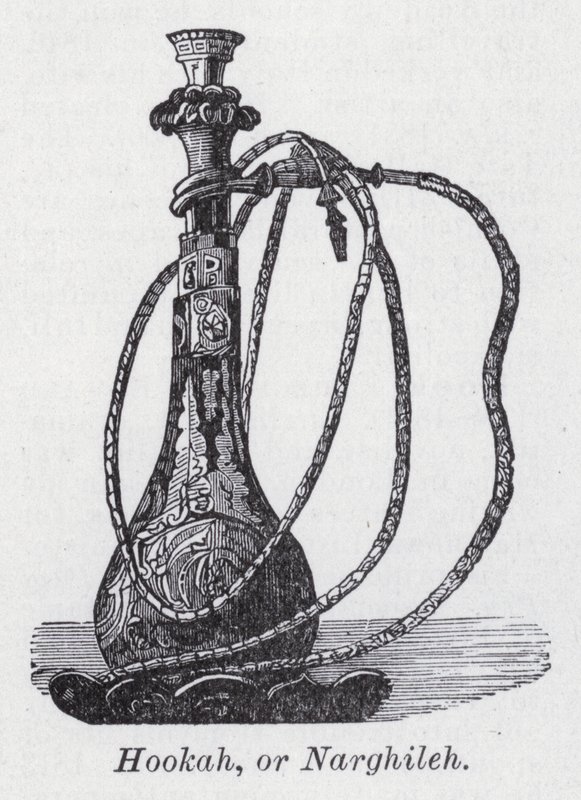 胡卡，即Narghileh (litho) 作者 英语学校