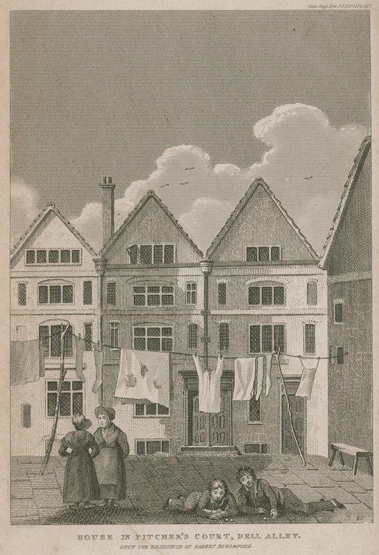 House of Pitchers Court，Bell Alley，曾经是Robert Bloomfield的住所 作者 英语学校