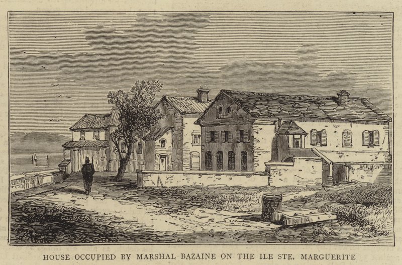 House occupied by Marshal Bazaine on the Ile Sainte Marguerite (engraving) 作者 英语学校