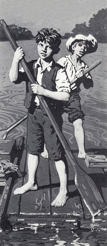 Huckleberry Finn和Tom Sawyer 作者 英语学校