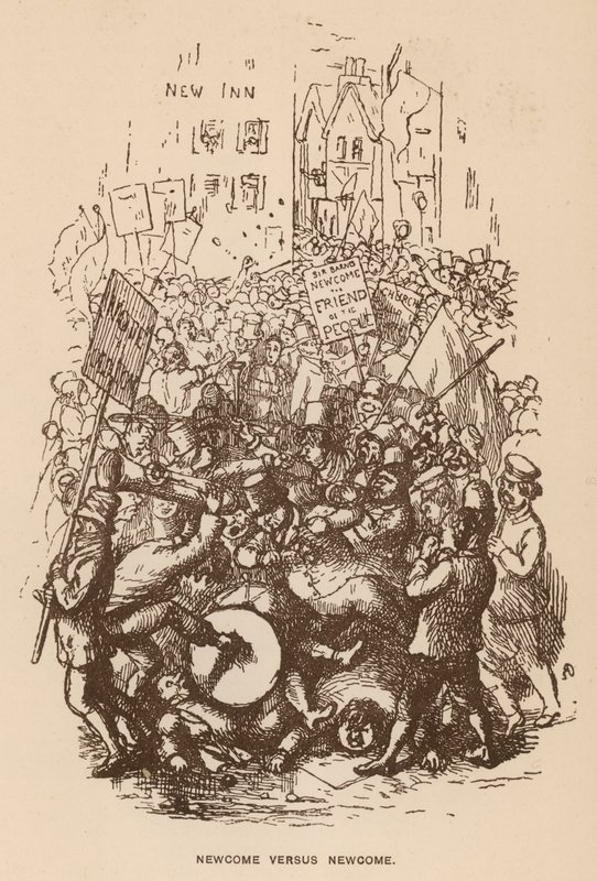 Illustration for The Newcomes by Thackeray (litho) 作者 英语学校