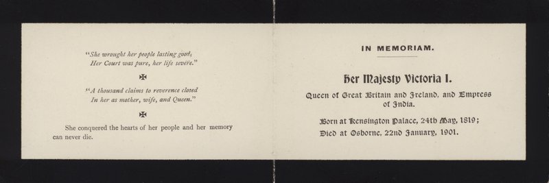 在Memoriam  - 维多利亚女王 作者 英语学校