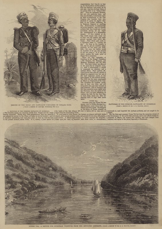 1857年的印度叛乱（雕刻）。 作者 英语学校
