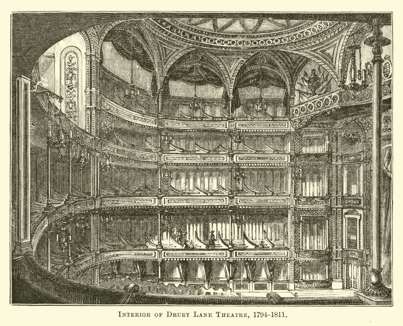 Drury Lane剧院内部，1794-1811 作者 英语学校