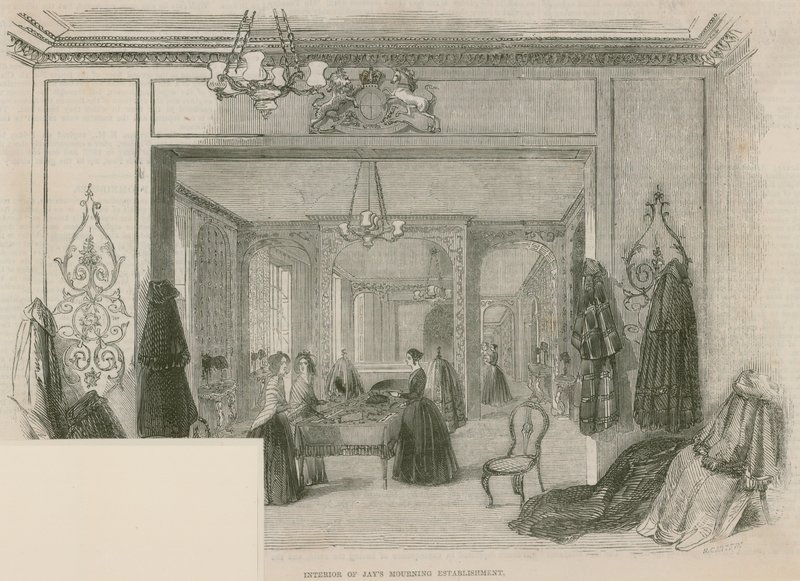 Jays Mourning Establishment，Regent Street，London的内部 作者 英语学校
