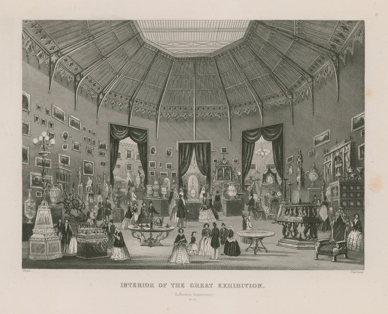 伟大的展览的内部，1851年，Zollverein部门 作者 英语学校
