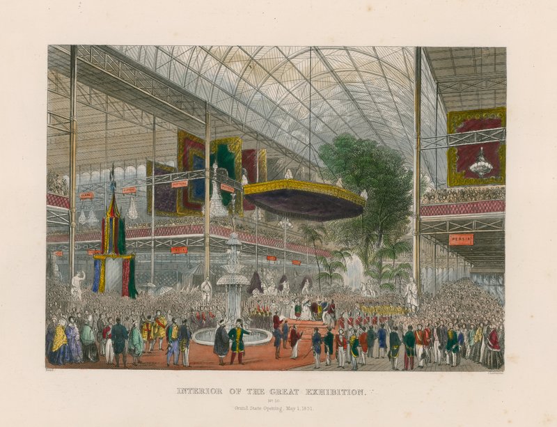 伟大的展览的内部，格兰特州开幕，1851年5月1日 作者 英语学校