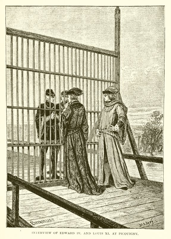 在Picquigny采访Edward IV和Louis XI 作者 英语学校