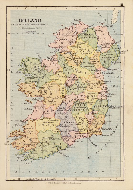 爱尔兰，斯图亚特和不伦瑞克时期（彩色石版画） 作者 英语学校
