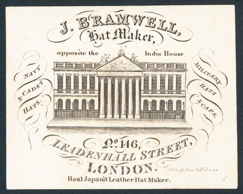 J Bramwell，帽子制造商，贸易卡 作者 英语学校