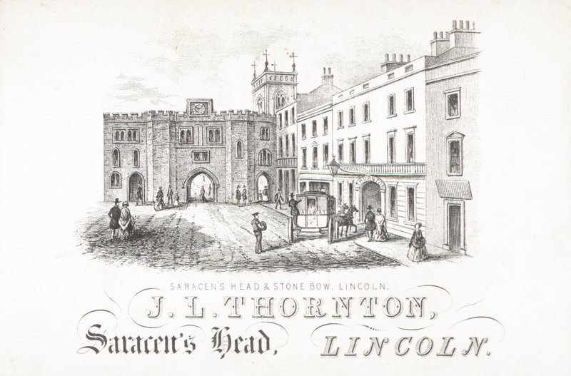 JL Thornton，Saracens Head和Stone，林肯 作者 英语学校