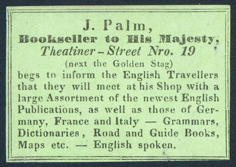 J Palm，书商给陛下，交易卡 作者 英语学校