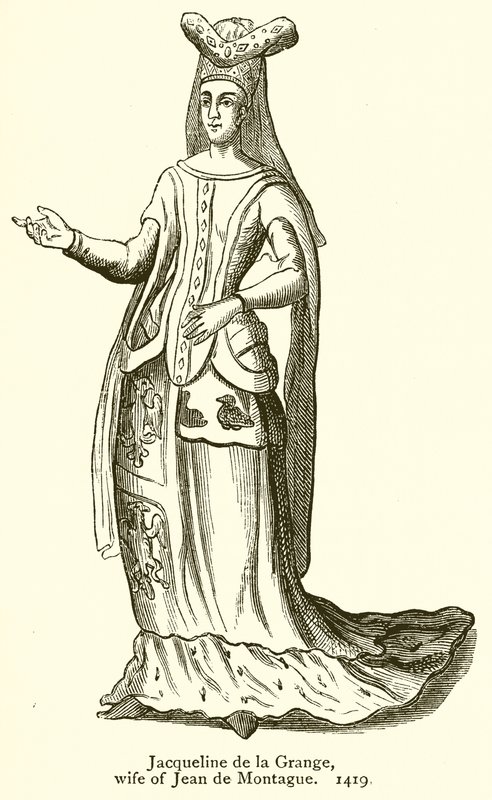 Jean de Montague的妻子Jacqueline de la Grange。 1419 作者 英语学校