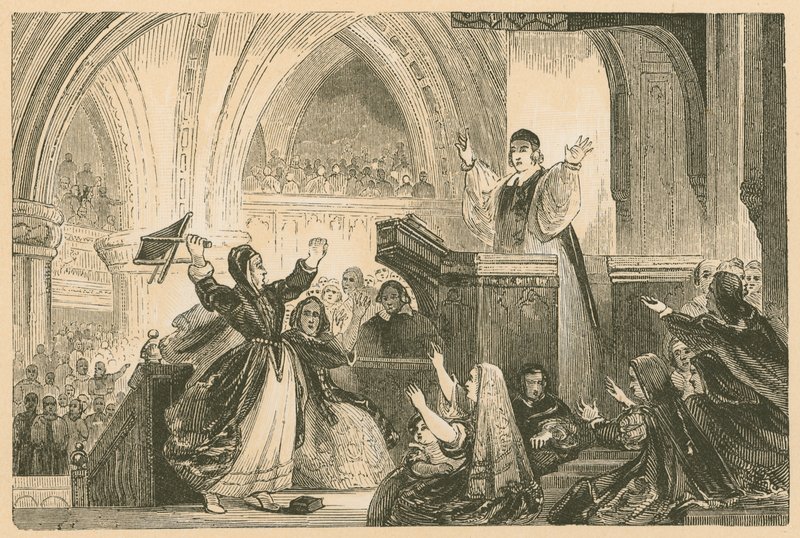 珍妮特格德斯在圣吉尔斯教堂，爱丁堡，1637年 作者 英语学校