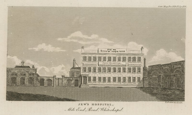 犹太医院，Mile End Road，Whitechapel 作者 英语学校