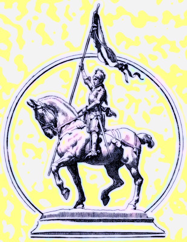 Joan of Arc，HO Arnold-Forster的英国历史插图，1897年出版（数字增强图像） 作者 英语学校