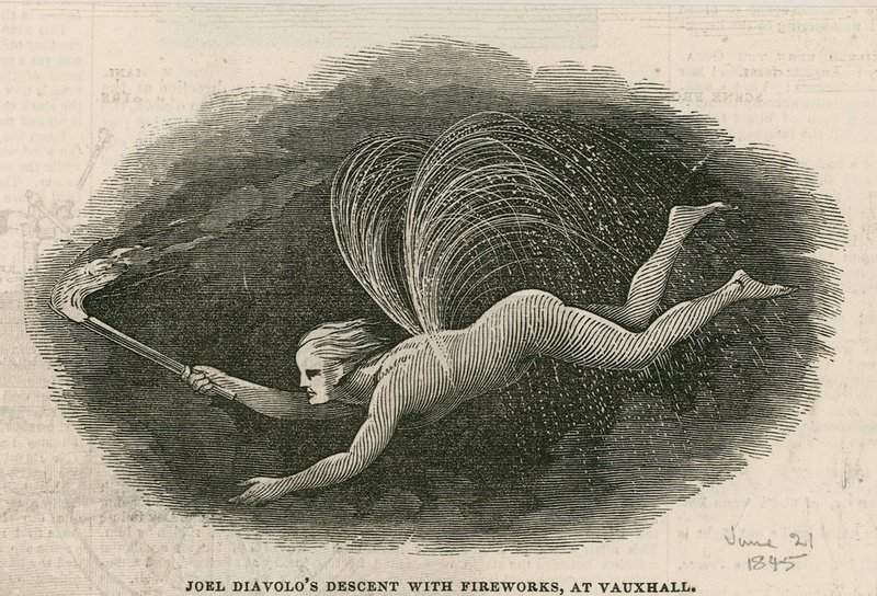 Joel Diabolos在伦敦沃克斯豪尔花园（Vauxhall Gardens）放烟花 作者 英语学校