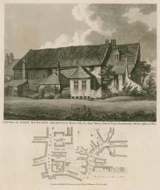 John Bunyans会议室，Zoar街，Gravel Lane，Southwark 作者 英语学校