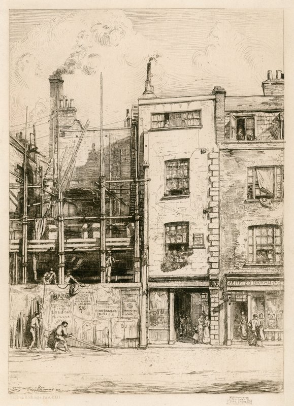 John Drydens House，位于Fetter Lane 作者 英语学校