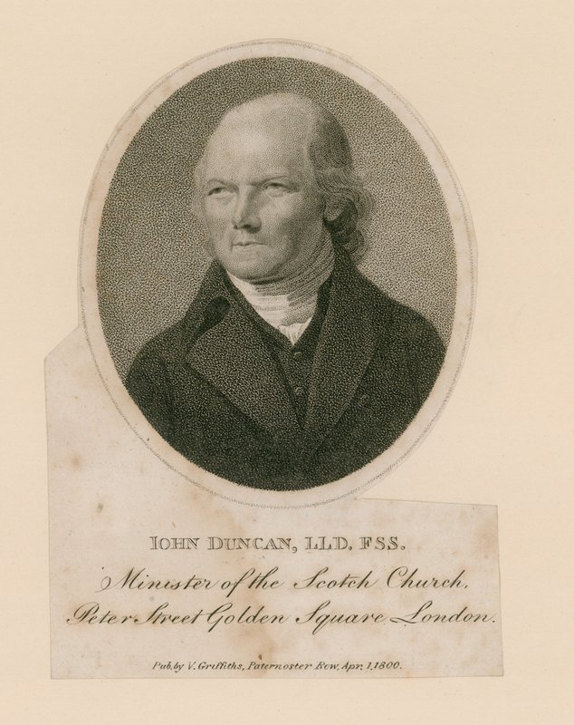 John Duncan，伦敦黄金广场彼得街苏格兰教会部长 作者 英语学校