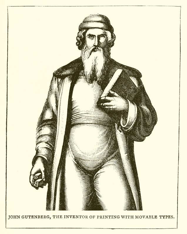 John Gutenberg，可移动类印刷的发明者 作者 英语学校