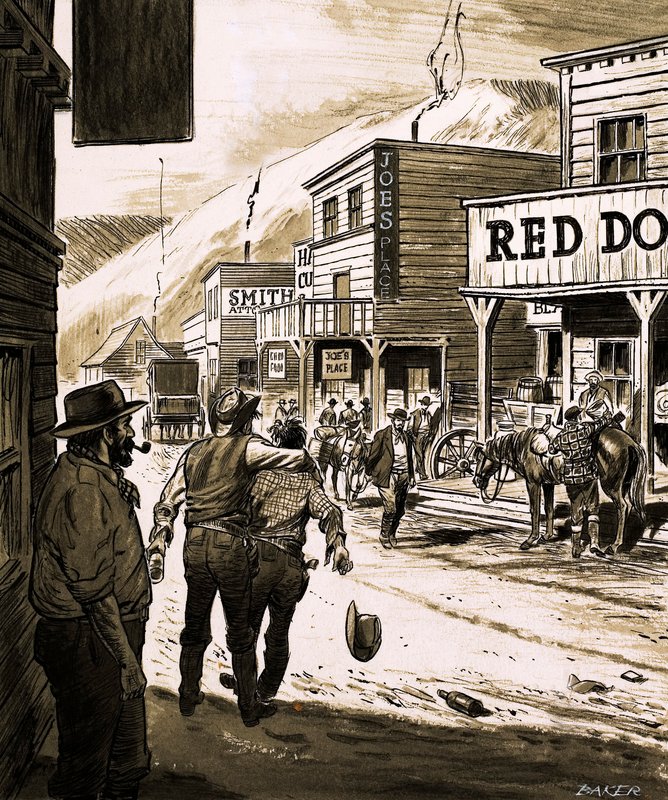 约翰萨特在萨克拉门托山谷发现了黄金，并于 1847 年开始了加利福尼亚的淘金热（纸上水粉） 作者 英语学校