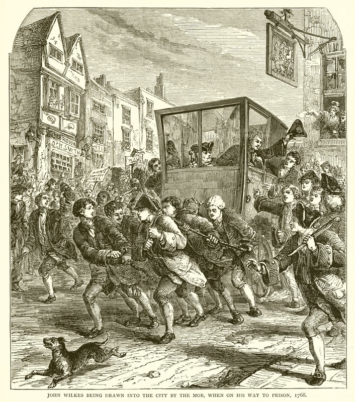 1768年，约翰威尔克斯在前往监狱的路上被暴徒吸引进城 作者 英语学校