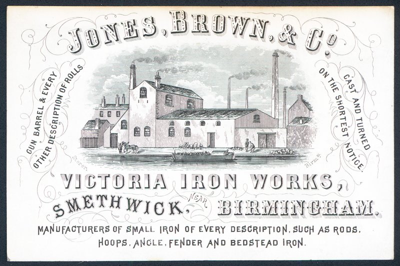 Jones，Brown＆Co，Victoria Iron Works，贸易卡 作者 英语学校