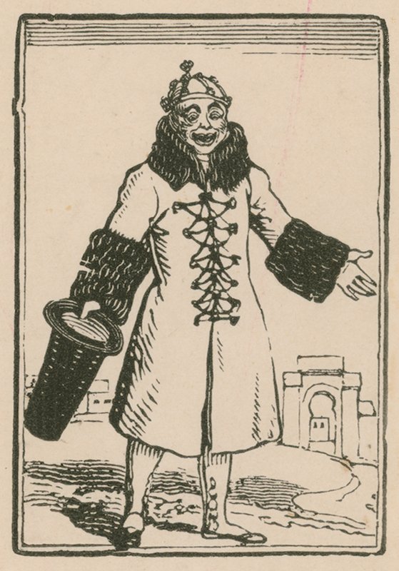 约瑟夫·格里马尔迪（Joseph Grimaldi）饰演小丑，1814年在巴黎萨里剧院演唱全世界 作者 英语学校