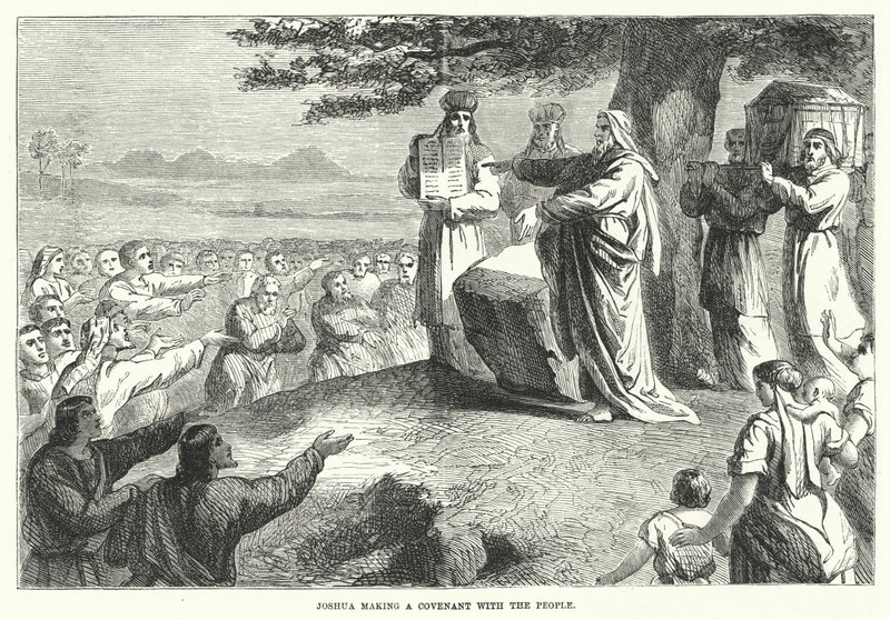 Joshua making a Covenant with the People (engraving) 作者 英语学校