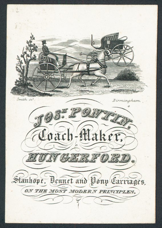 Josiah Pontin，教练制造商，贸易卡 作者 英语学校