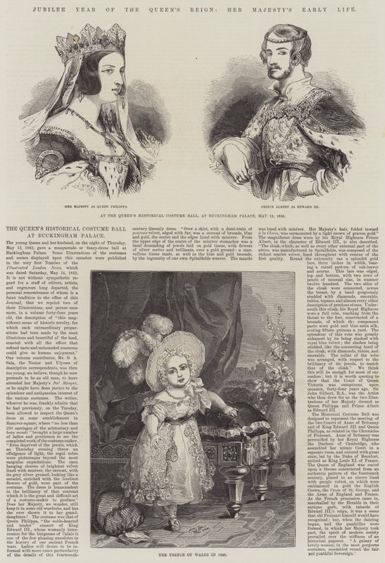 女王在位禧年，女王陛下的早年生活（版画） 作者 英语学校