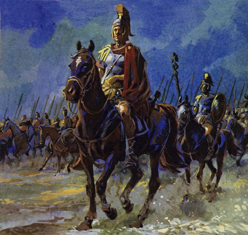 朱利叶斯·凯撒（Julius Caesar）将军队前往高卢（Gaul）以镇压起义 作者 英语学校