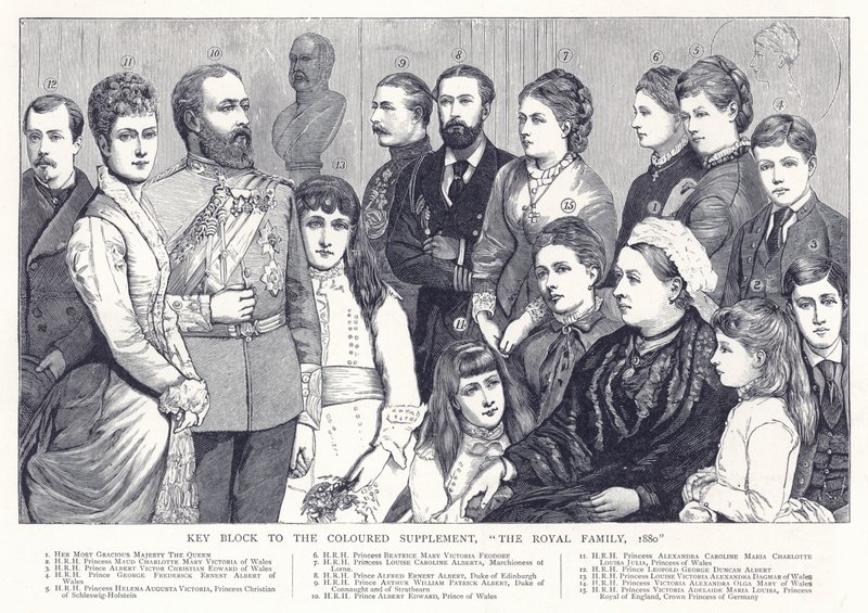 1880年，皇室的彩色补充的关键部分 作者 英语学校