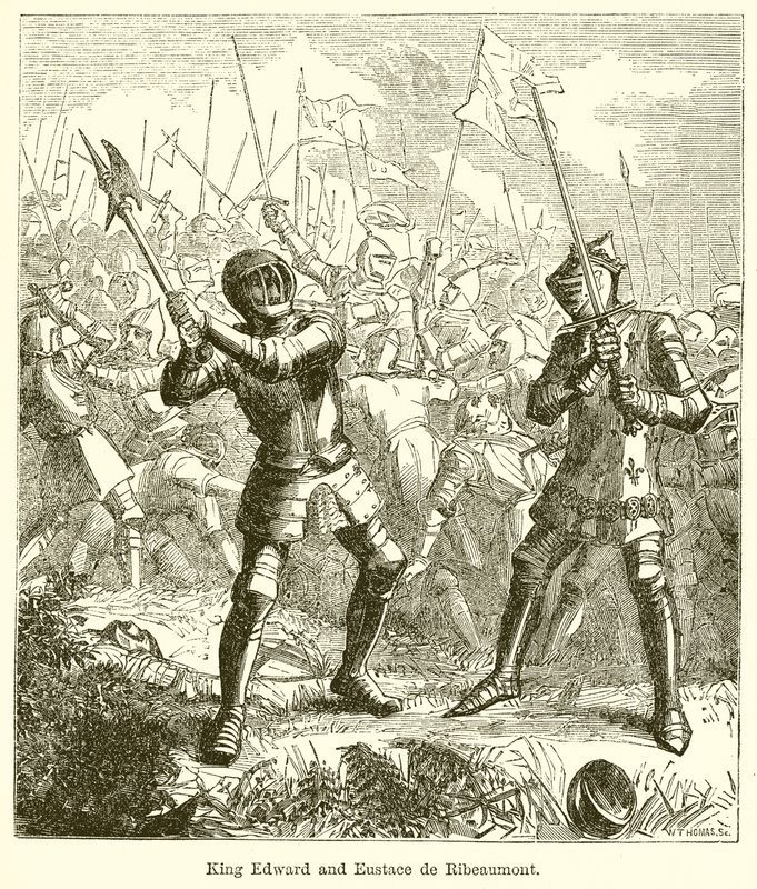 爱德华国王和Eustace de Ribeaumont 作者 英语学校