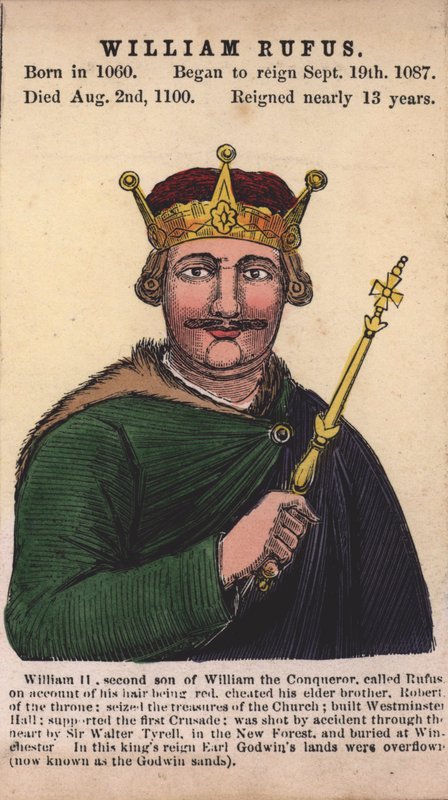 King William II (coloured engraving) 作者 英语学校