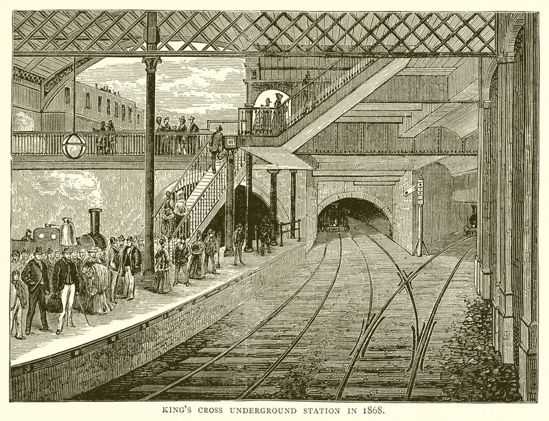 1868年国王十字地铁站 作者 英语学校