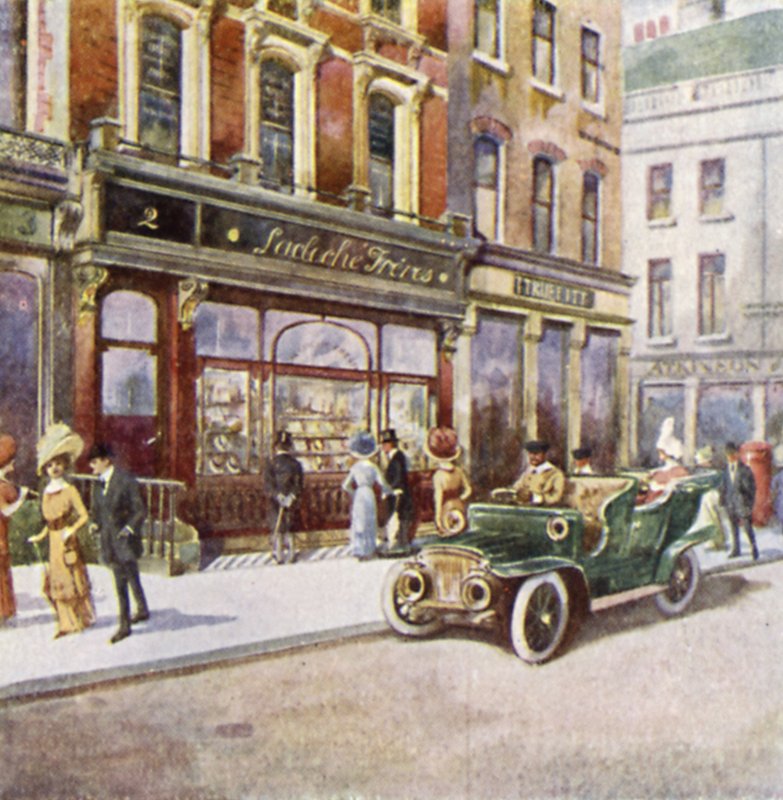 Lacloche Freres, 2 New Bond Street (彩色平版印刷) 作者 英语学校
