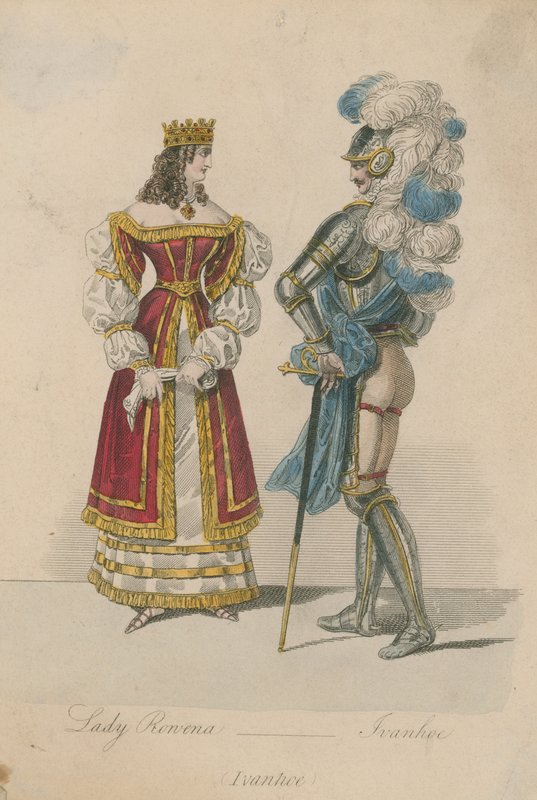 Lady Rowena和Ivanhoe 作者 英语学校