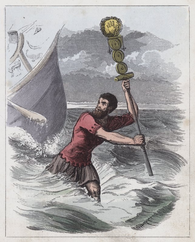Landing of the Romans (coloured engraving) 作者 英语学校