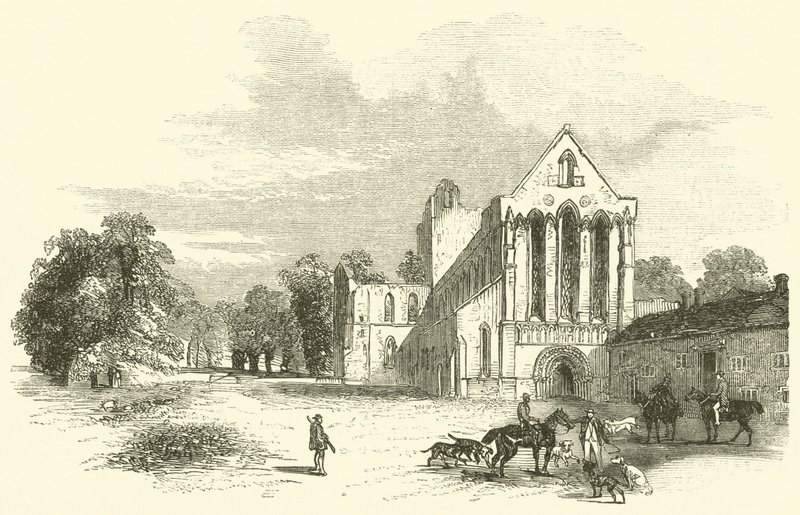 Lanercost Priory（雕刻）。 作者 英语学校