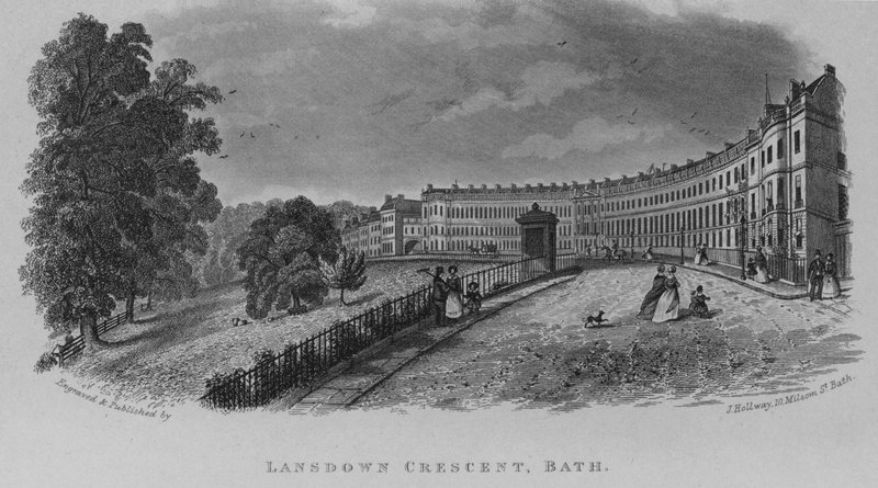 Lansdown Crescent，巴斯 作者 英语学校