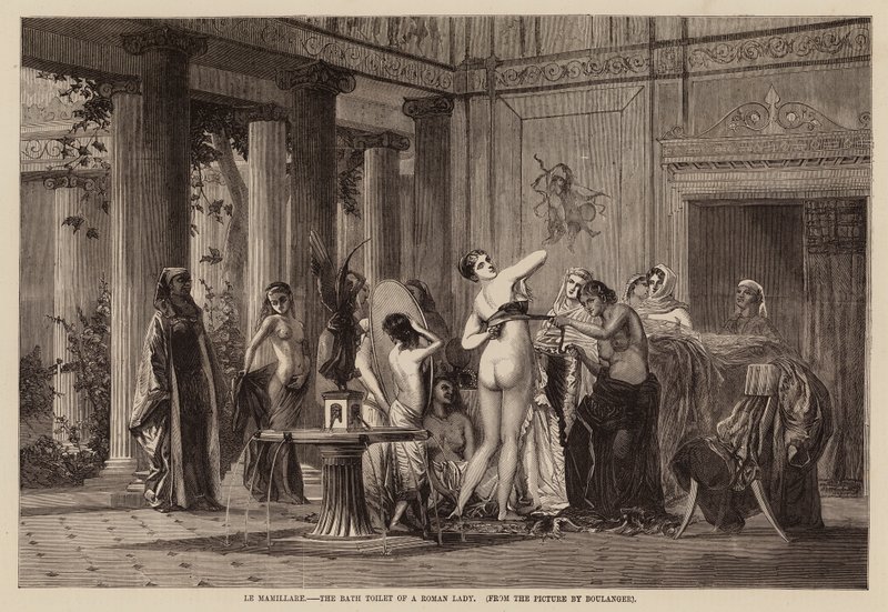 Le mamillare，罗马女士的浴厕（雕刻） 作者 英语学校