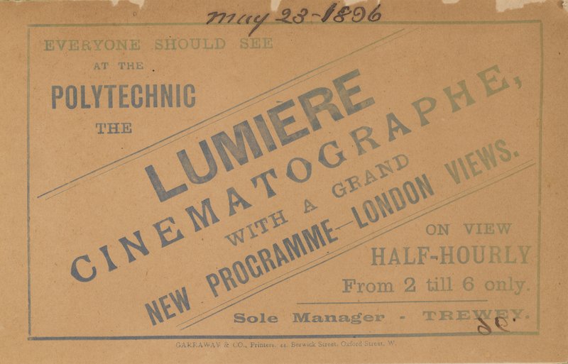 宣传单张Lumiere Cinematograph 作者 英语学校