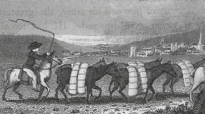利兹，布匹贸易（雕刻） 作者 英语学校
