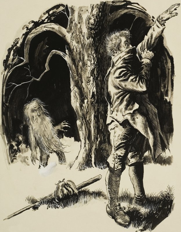 Leshy，或森林精神 作者 英语学校
