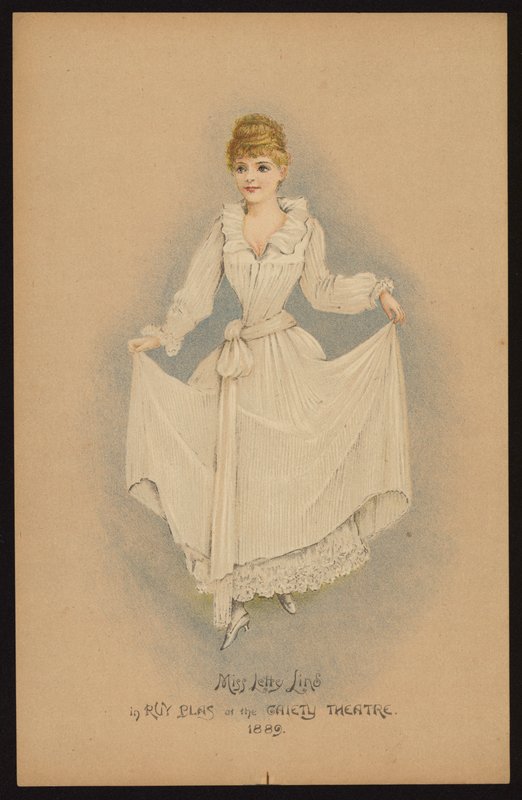 莱蒂-林德，英国女演员和歌手（彩色石版画） 作者 英语学校
