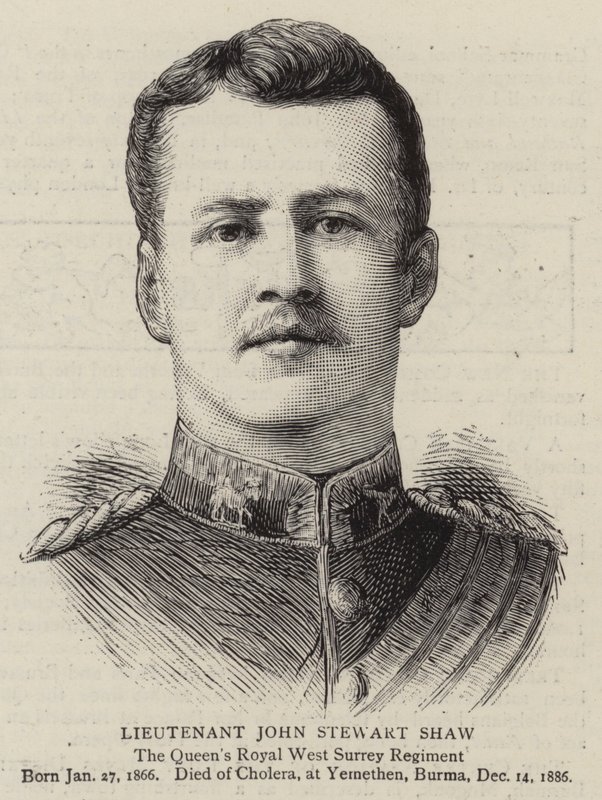 Lieutenant John Stewart Shaw (engraving) 作者 英语学校