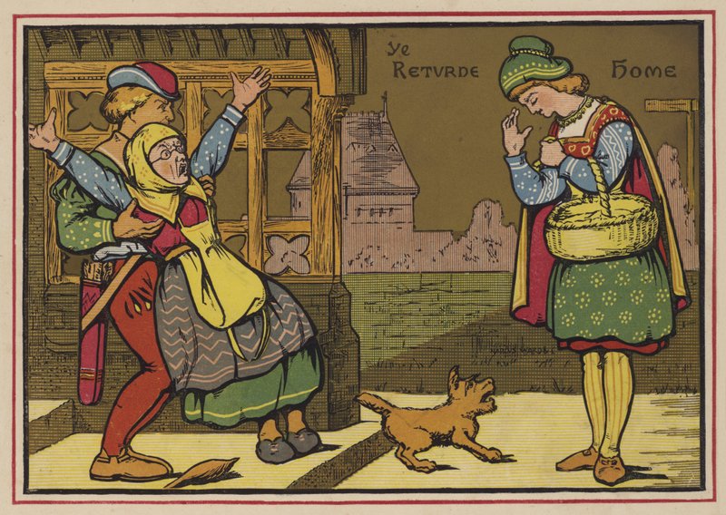 Little Market Woman (colour litho) 作者 英语学校